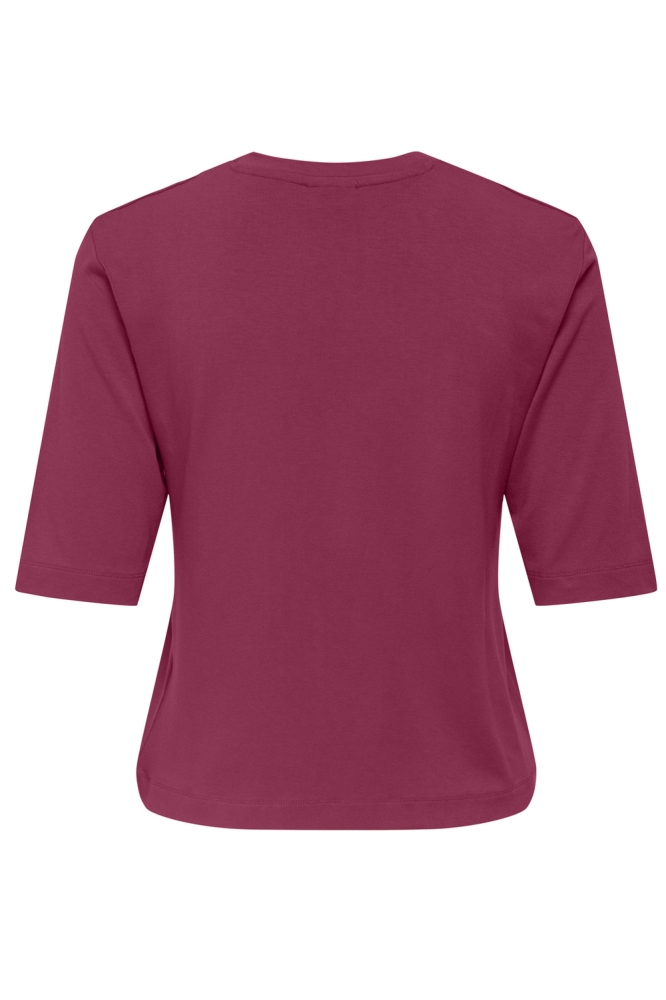 JDYMILA S/S LOOSE TOP JRS 15355859 BEAUJOLAIS